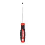 Front view photo of Craftsman flathead screwdriver with black and red handle, CMHT65160.